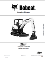 Bobcat E37 Excavator Service Manual (7362438) (SN B4S611001-B4S699999)