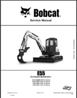 Bobcat E55 Excavator Service Manual (6990093) (SN B3NT11001-B3NT99999)