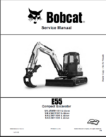 Bobcat E55 Excavator Service Manual (6990093) (SN B3NP11001-B3NP99999)