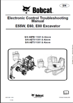 Bobcat E55W Excavator Service Manual (6987372) (SN AEFB11001-AEFB99999)