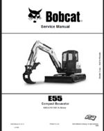 Bobcat E55 Excavator Service Manual (6990728) (SN AJ1911001-AJ1999999)