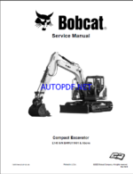 Bobcat E55 Excavator Service Manual (6990728) (SN AJ1911001-AJ1999999)