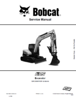 Bobcat E85 Excavator Service Manual (7320318) (SN B48411001-B48499999)