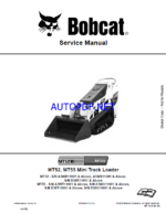 Bobcat MT52 Loader Mini Track Service Manual (6986859) (SN A3WR11001-A3WR99999)