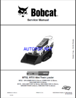 Bobcat MT52 Loader Mini Track Service Manual (6986859) (SN B38R11001-B38R99999)