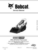 Bobcat MT55 Loader Mini Track Service Manual (6986859) (SN A3WU11001-A3WU99999)