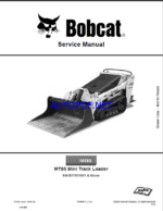 Bobcat MT85 Loader Mini Track Service Manual (7274811) (SN B3TR11001-B3TR99999)