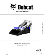 Bobcat MT100 Loader Mini Track Service Manual (7408142) (SN B52P11001-B52P99999)