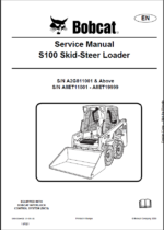Bobcat S100 Loader Service Manual (6904926) (SN A2G811001-A2G899999)