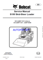 Bobcat S100 Loader Service Manual (6904926) (SN A8ET11001-A8ET19999