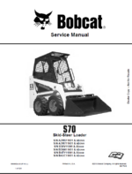 Bobcat S70 Loader Service Manual (6986662) (SN B4UC11001-B4UC99999)