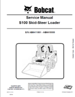 Bobcat S100 Loader Service Manual (6987131) (SN AB6411001-AB6419999)