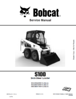 Bobcat S100 Loader Service Manual (6987401) (SN A8ET20001-A8ET99999)