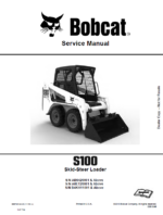 Bobcat S100 Loader Service Manual (6987401) (SN AB6420001-AB6499999)