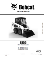 Bobcat S100 Loader Service Manual (6987401) (SN B4KH11001-B4KH99999)