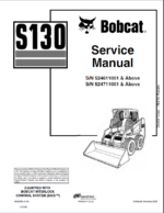 Bobcat S130 Loader Service Manual (6902680) (SN 524611001-524699999)