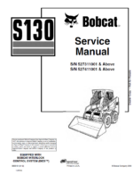 Bobcat S130 Loader Service Manual (6903151) (SN 527411001-527499999)