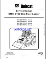 Bobcat S150 Loader Service Manual (6902498) (SN 523911001-523999999)