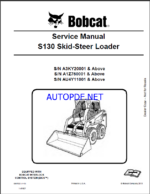 Bobcat S130 Loader Service Manual (6987032) (SN A1Z760001-A1Z799999)