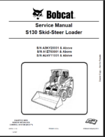 Bobcat S130 Loader Service Manual (6987032) (SN A3KY20001-A3KY99999)