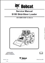 Bobcat S150 Loader Service Manual (6987054) (SN A8M060001-A8M099999)