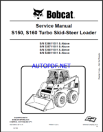 Bobcat S150 Loader Service Manual (6902730) (SN 526911001-526999999)