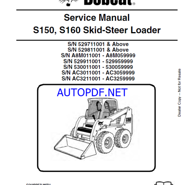 Bobcat S150 Loader Service Manual (6904126) (SN 529711001-529799999)