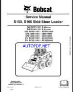 Bobcat S150 Loader Service Manual (6904126) (SN 529811001-529899999)