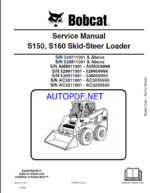 Bobcat S150 Loader Service Manual (6904126) (SN A8M011001-A8M059999)