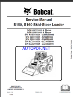 Bobcat S150 Loader Service Manual (6904126) (SN AC3011001-AC3059999)