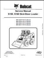 Bobcat S160 Loader Service Manual (6902498) (SN 524111001-524199999)