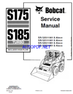 Bobcat S175 Loader Service Manual (6902732) (SN 525211001-525299999)