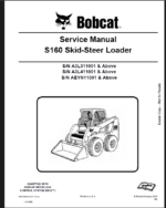 Bobcat S160 Loader Service Manual (6987048) (SN A3L411001-A3L499999)