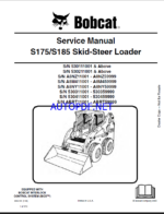 Bobcat S175 Loader Service Manual (6904132) (SN A8NZ11001-A8NZ59999)