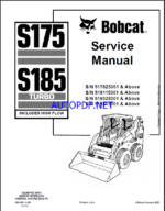 Bobcat S175 Loader Service Manual (6901828) (SN 518115001-518199999)