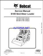 Bobcat S185 Loader Service Manual (6987049) (SN AEYU11001-AEYU99999)