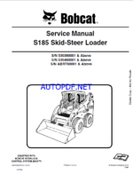 Bobcat S185 Loader Service Manual (6987036) (SN 530460001-530499999)