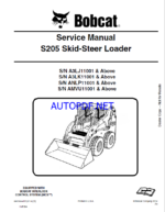 Bobcat S205 Loader Service Manual (6987050) (SN A3LK11001-A3LK99999)