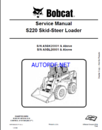 Bobcat S220 Loader Service Manual (6987038) (SN A5GL20001-A5GL99999)