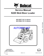 Bobcat S220 Loader Service Manual (6904154) (SN 530811001-530899999)