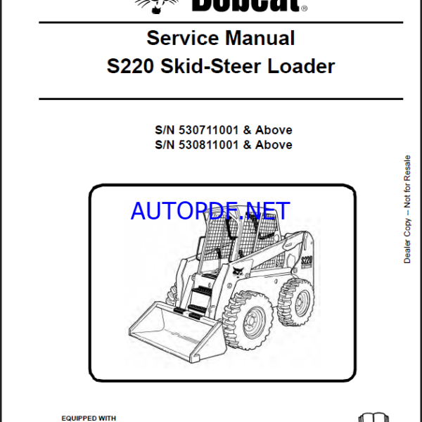 Bobcat S220 Loader Service Manual (6904154) (SN 530811001-530899999)