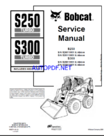 Bobcat S300 Loader Service Manual (6902711) (SN 525911001-525999999)