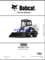 Bobcat S450 Loader Service Manual (6990390) (SN AUVB11001-AUVB99999)
