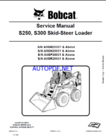 Bobcat S300 Loader Service Manual (6987039) (SN A5GR20001-A5GR99999)