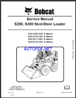 Bobcat S300 Loader Service Manual (6904158) (SN 531111001-531199999)