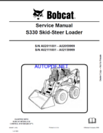 Bobcat S330 Loader Service Manual (6904887) (SN A02011001-A02059999)