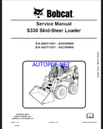 Bobcat S330 Loader Service Manual (6904887) (SN A02111001-A02159999)