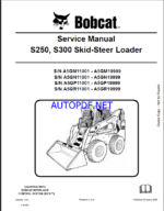 Bobcat S300 Loader Service Manual (6986680) (SN A5GP11001-A5GP19999)