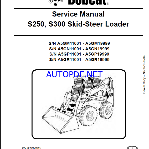 Bobcat S300 Loader Service Manual (6986680) (SN A5GP11001-A5GP19999)