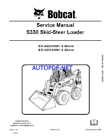 Bobcat S330 Loader Service Manual (6986681) (SN A02060001-A02099999)
